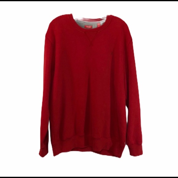 Izod Men’s Soft Red Sweatshirt Pullover – Size L – EUC – NWOT - Picture 3 of 11